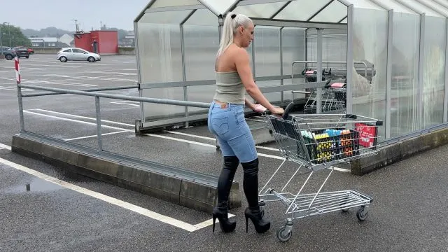 Fick mich in JEANS + STIEFELN | XXL Cumshot auf Jeans Arsch